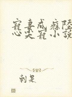 宠妻成瘾陆少的心尖宠小说免费