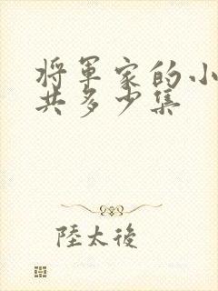 将军家的小娘子共多少集