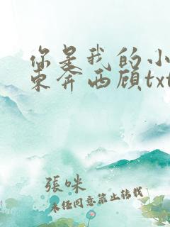 你是我的小确幸东奔西顾txt