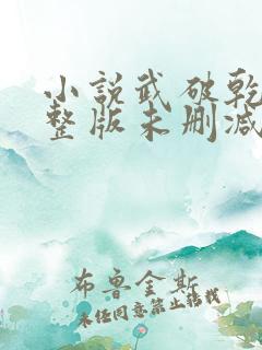 小说武破乾坤完整版未删减小说