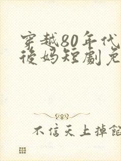 穿越80年代当后妈短剧免费观看