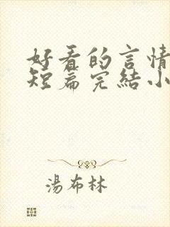 好看的言情现代短篇完结小说