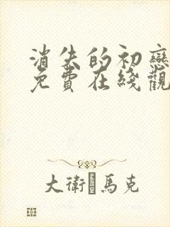 消失的初恋漫画免费在线观看