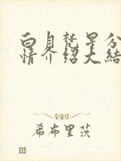 白月梵星分集剧情介绍大结局