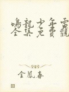 鸣龙少年电视剧全集免费观看高清