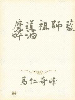 魔道祖师蓝忘机醉酒