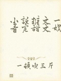 小说推文一口气看完甜文娱乐圈