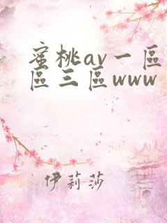 蜜桃av一区二区三区www