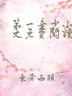 第一弃少小说全文免费阅读