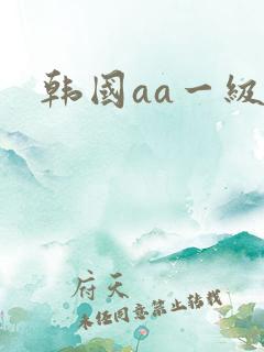 韩国aa一级片
