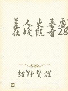 美人火泰剧全集在线观看28集