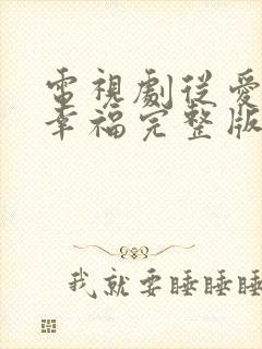 电视剧从爱情到幸福完整版免费观看