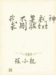我不是戏神小说未删版txt