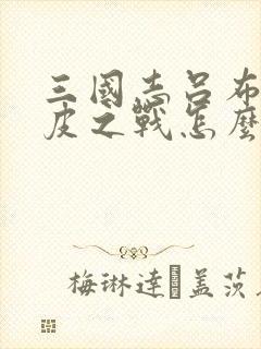 三国志吕布传南皮之战怎么过