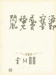 闪婚成宠海彤战胤免费章节