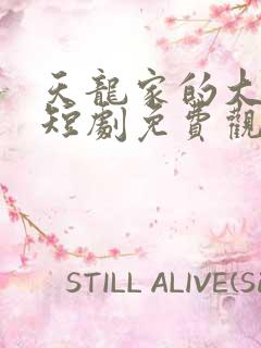 天龙家的大少爷短剧免费观看全集高清