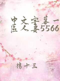 中文字幕一区二区人妻5566