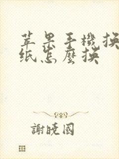 苹果手机换个壁纸怎么换