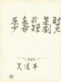 原来我是财阀大少爷短剧免费看网站