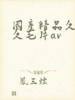 国产精品久久久久毛片av