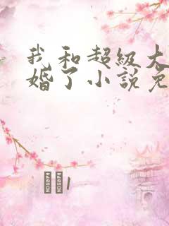 我和超级大佬隐婚了小说免费阅读