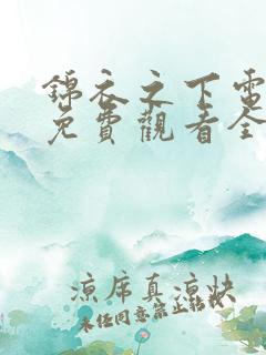 锦衣之下电视剧免费观看全集观看