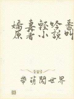 娇妻轻吟番外篇原著小说叫什么