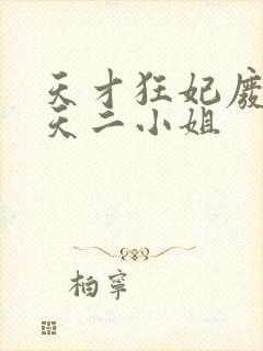 天才狂妃废材逆天二小姐