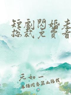 短剧闪婚老公是总裁免费看