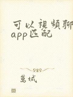 可以视频聊天的app匹配