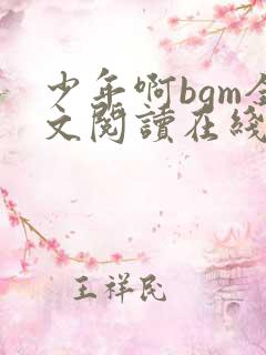 少年啊bgm全文阅读在线听书