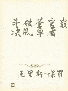 斗破苍穹巅峰对决风尊者