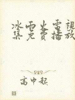 冰雨火电视剧全集免费播放追剧网