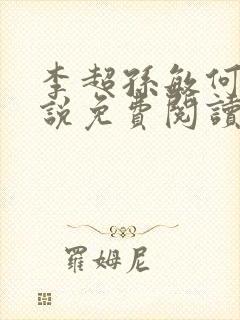 李超孙敏何玉小说免费阅读