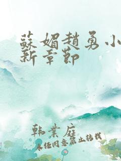 苏媚赵勇小说最新章节