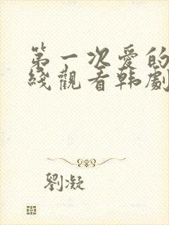 第一次爱的人在线观看韩剧免费高清