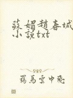 苏媚赵春城全集小说txt