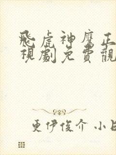 飞虎神鹰正版电视剧免费观看