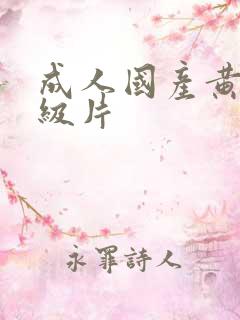 成人国产黄色一级片