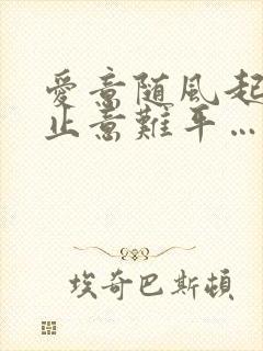 爱意随风起,风止意难平……