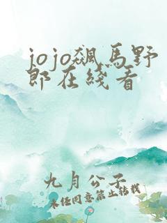 jojo飙马野郎在线看