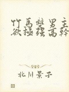 竹马双男主占有欲极强高干文