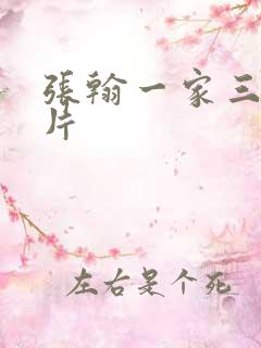 张翰一家三口照片