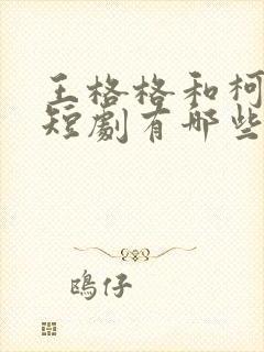 王格格和柯淳的短剧有哪些