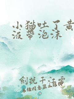 小猫吐了黄色粘液带泡沫