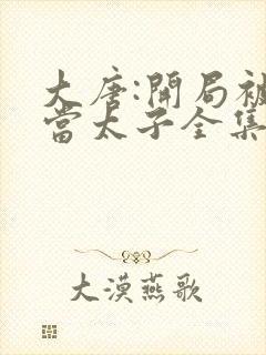 大唐:开局被逼当太子全集txt