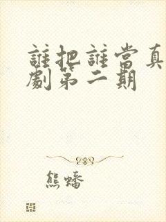 谁把谁当真广播剧第二期