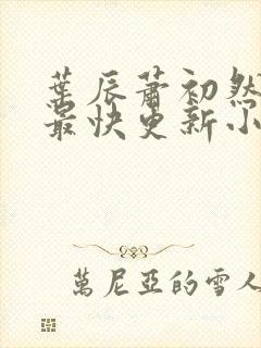 叶辰萧初然最新最快更新小说