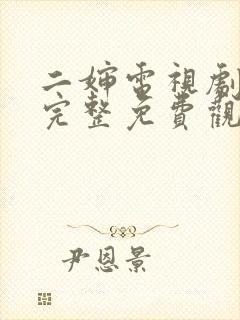 二婶电视剧全集完整免费观看高清