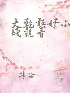 大乾憨婿小说在线观看